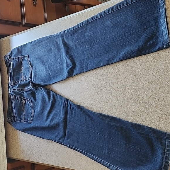 David Kahn Lauren Dark Wash Straight Leg Size 4 - Picture 14 of 14